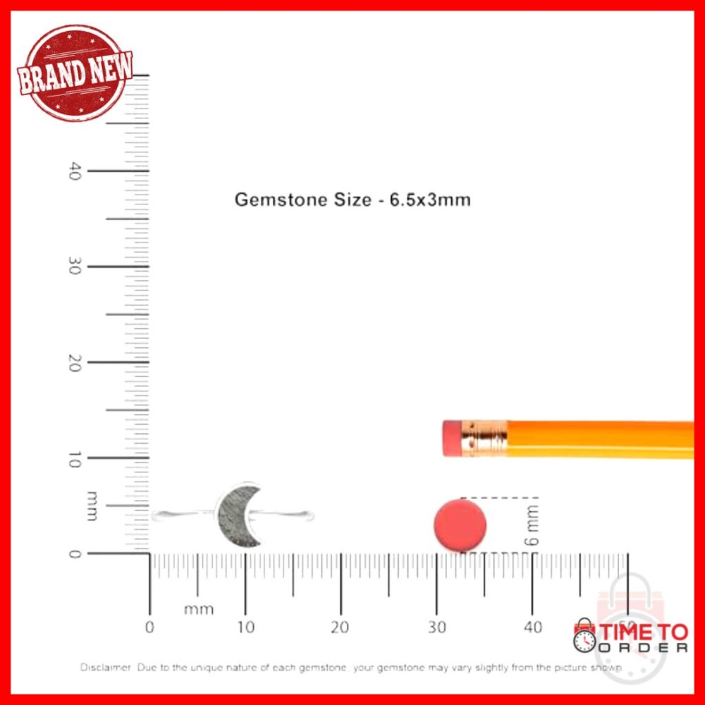 Sterling Silver Meteorite Stackable Ring Size 6 B… - image 3